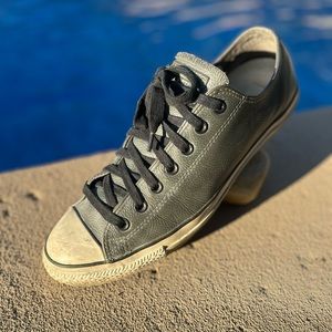 John Varvatos X Converse Low Top Chuck Taylor All Star in Grey Leather